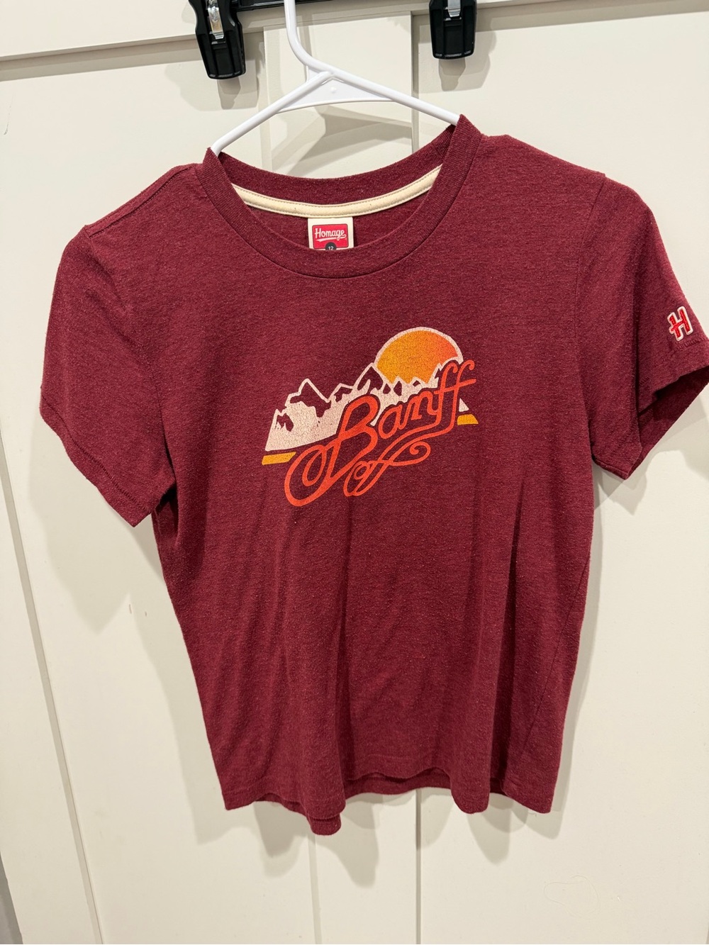 HOMAGE Maroon Short-Sleeve 'Banff' Graphic Tee